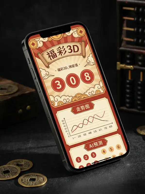 APP界面截图，展示开奖结果、走势图和智能选号功能